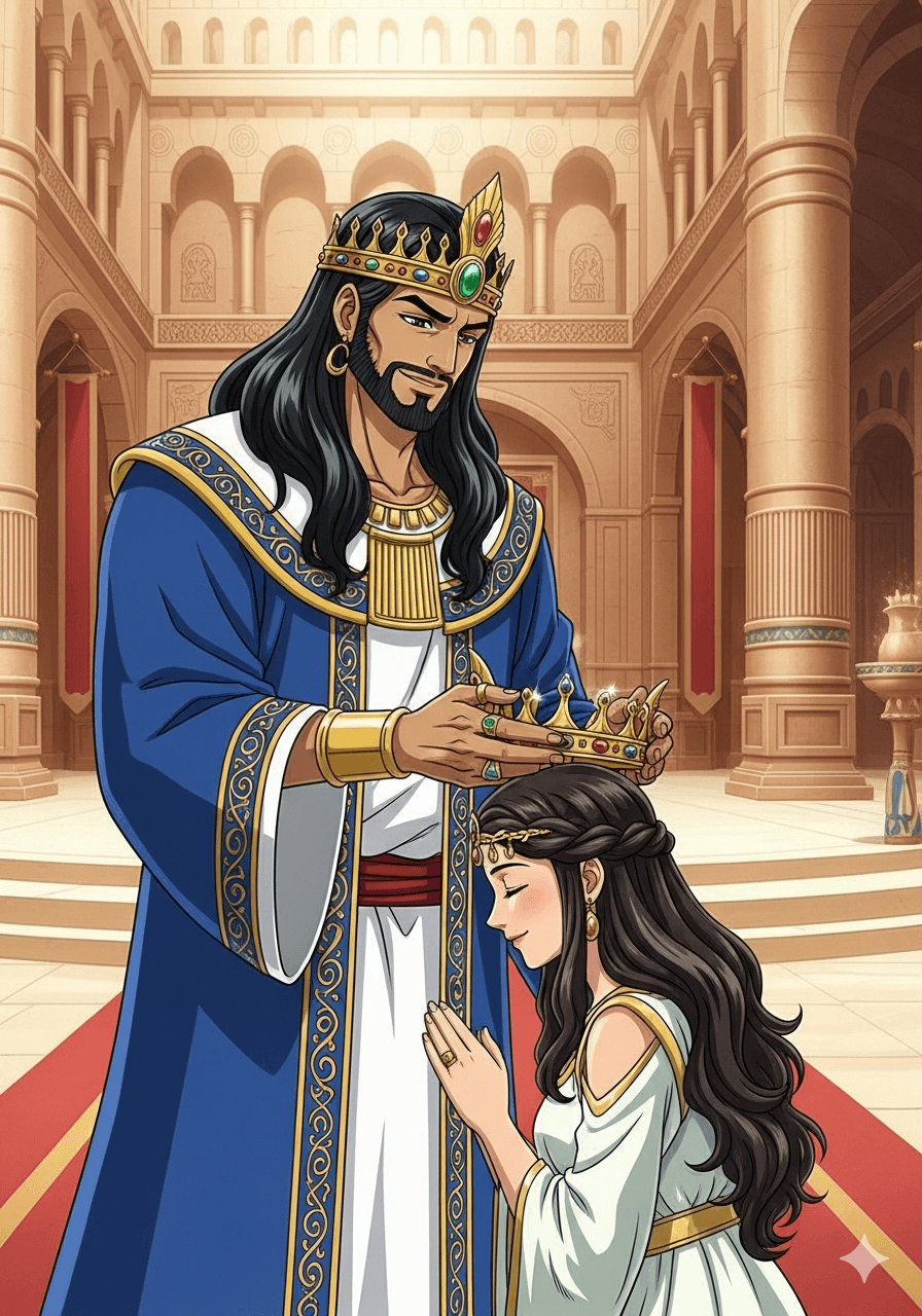 Ester diangkat menjadi ratu